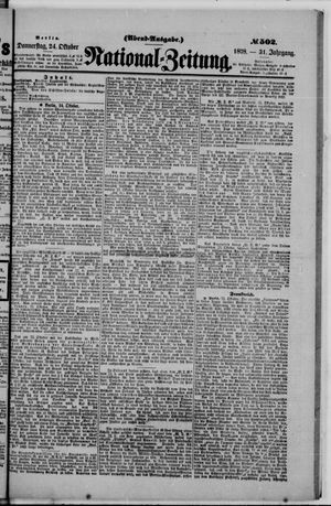 Nationalzeitung vom 24.10.1878