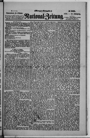 National-Zeitung vom 26.10.1878