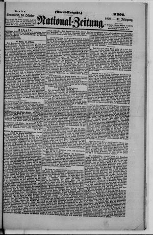 National-Zeitung vom 26.10.1878