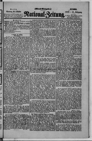 Nationalzeitung vom 28.10.1878