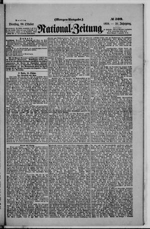 Nationalzeitung vom 29.10.1878