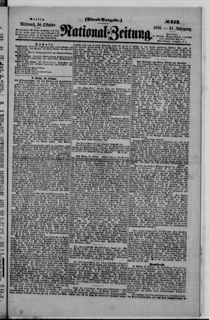 National-Zeitung on Oct 30, 1878