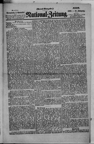 Nationalzeitung vom 02.11.1878