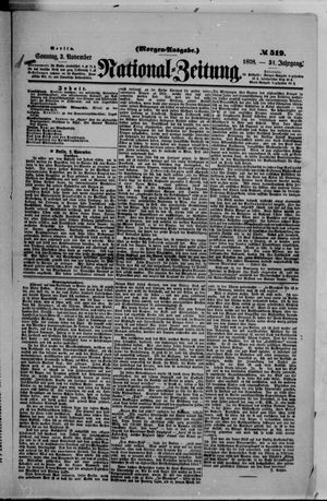 National-Zeitung on Nov 3, 1878
