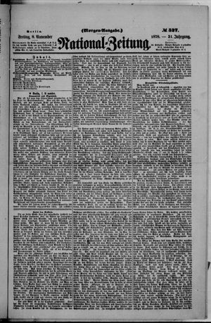 National-Zeitung vom 08.11.1878