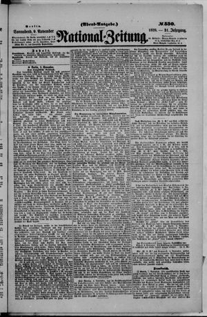 Nationalzeitung on Nov 9, 1878
