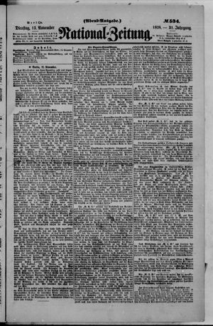 National-Zeitung on Nov 12, 1878