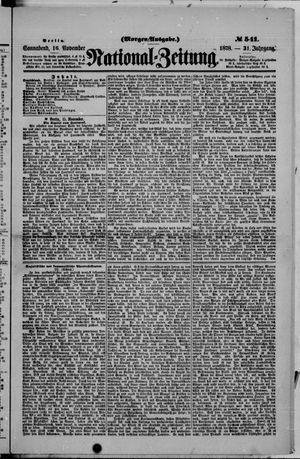 National-Zeitung vom 16.11.1878