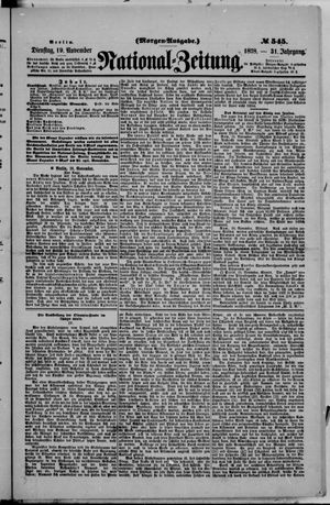 National-Zeitung on Nov 19, 1878