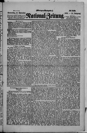 National-Zeitung on Nov 21, 1878