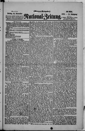National-Zeitung vom 22.11.1878