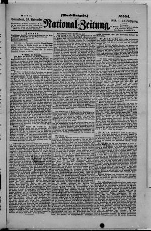 National-Zeitung vom 23.11.1878