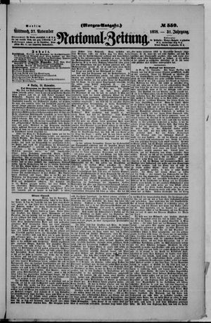National-Zeitung vom 27.11.1878