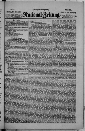 Nationalzeitung vom 29.11.1878