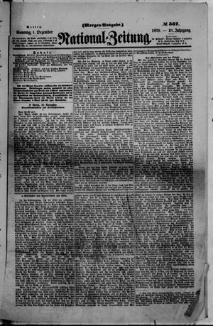 National-Zeitung on Dec 1, 1878