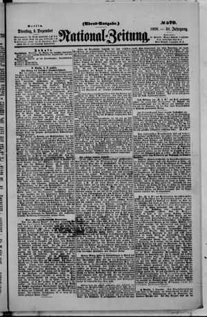National-Zeitung vom 03.12.1878