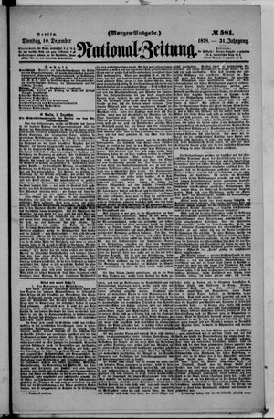 National-Zeitung on Dec 10, 1878