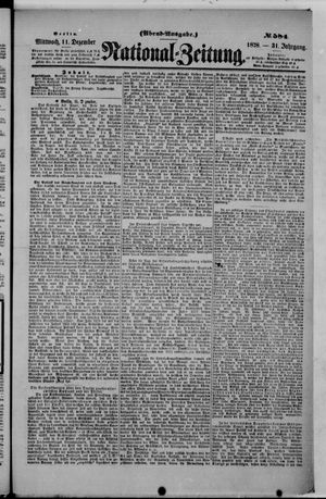 National-Zeitung on Dec 11, 1878