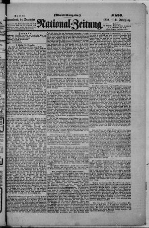 Nationalzeitung vom 14.12.1878