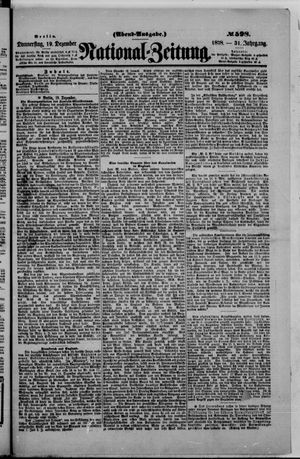 National-Zeitung vom 19.12.1878