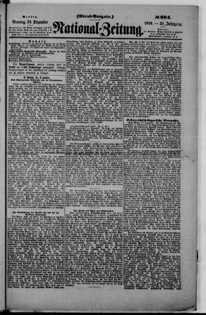 Nationalzeitung vom 23.12.1878