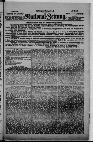 National-Zeitung vom 29.12.1878