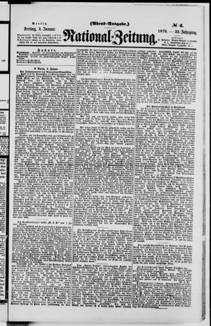Nationalzeitung vom 03.01.1879