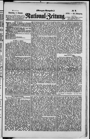 Nationalzeitung vom 05.01.1879