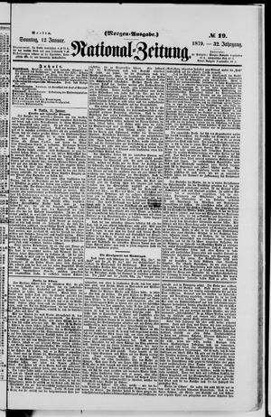 Nationalzeitung vom 12.01.1879