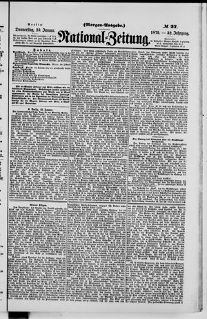 Nationalzeitung on Jan 23, 1879