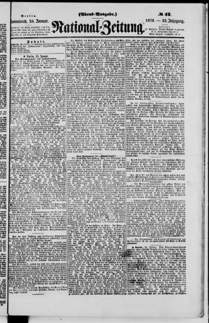 Nationalzeitung vom 25.01.1879