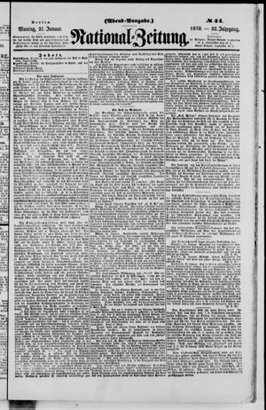 Nationalzeitung vom 27.01.1879
