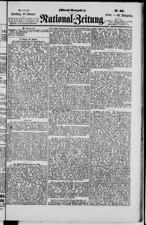 Nationalzeitung vom 28.01.1879