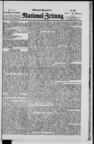 Nationalzeitung on Jan 30, 1879
