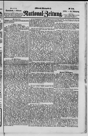 Nationalzeitung vom 01.02.1879