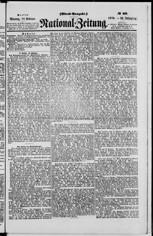 Nationalzeitung on Feb 10, 1879