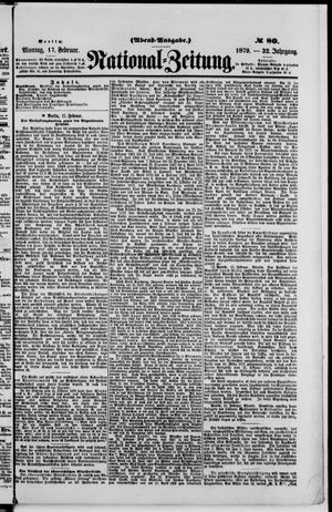 Nationalzeitung vom 17.02.1879