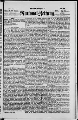 Nationalzeitung on Feb 19, 1879