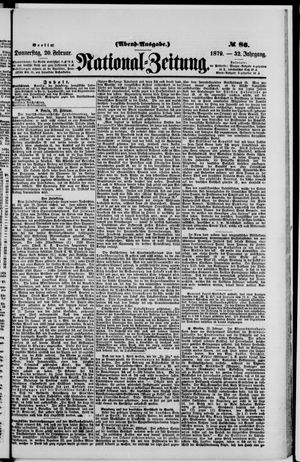 Nationalzeitung on Feb 20, 1879