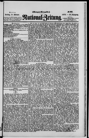 Nationalzeitung vom 21.02.1879