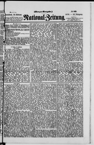 Nationalzeitung vom 22.02.1879