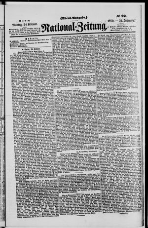 Nationalzeitung vom 24.02.1879