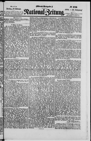 Nationalzeitung on Feb 28, 1879