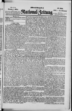 Nationalzeitung vom 03.03.1879