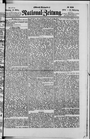 Nationalzeitung vom 10.03.1879