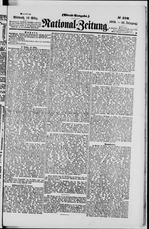 Nationalzeitung vom 12.03.1879