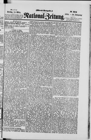 Nationalzeitung vom 14.03.1879