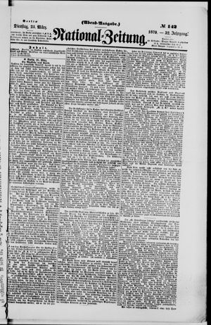 Nationalzeitung on Mar 25, 1879