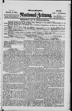 National-Zeitung vom 26.03.1879