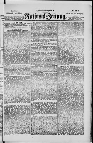 National-Zeitung vom 26.03.1879